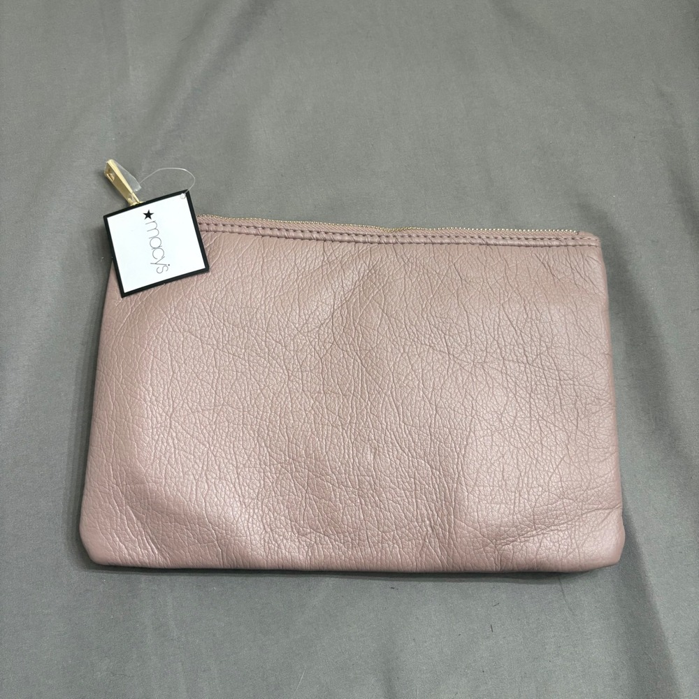 Macy's Pink Clutch Make-Up Purse Bag NWT